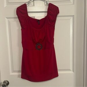 Y2K style Maurices Vibrant Red Top